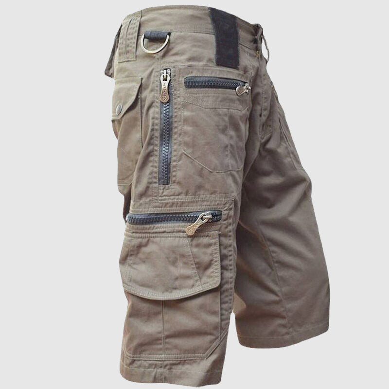 Joshua | Men's Utility Cargo Shorts with Multiple Zip Pockets