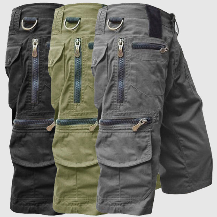Joshua | Men's Utility Cargo Shorts with Multiple Zip Pockets