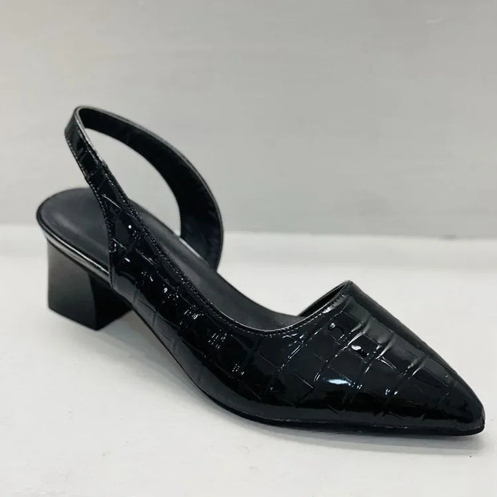 Amelia | Women’s Elegant Slingback Pointed-Toe Heels with Block Heel