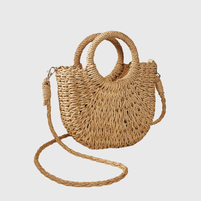 Clara | Women’s Summer Beach Hand Bag with Round Handles