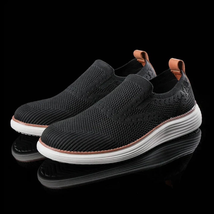 Fraser | Men’s Breathable Slip-On Summer Trainers with Knit Upper