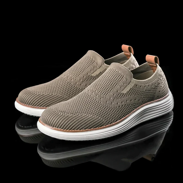 Fraser | Men’s Breathable Slip-On Summer Trainers with Knit Upper