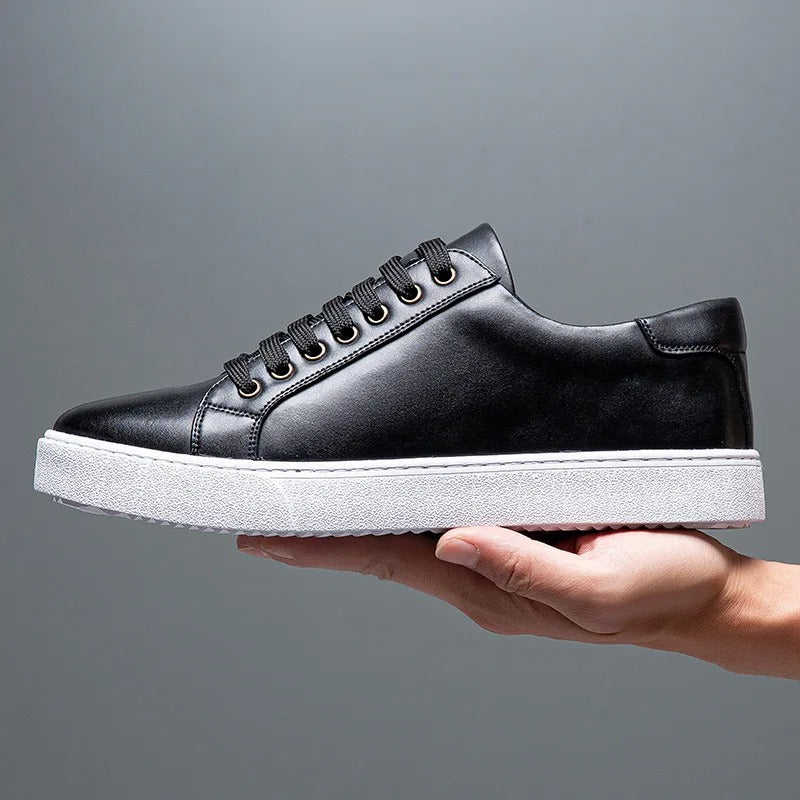 Edward | Formal Leather Men's Trainers with Lace-Up Design
