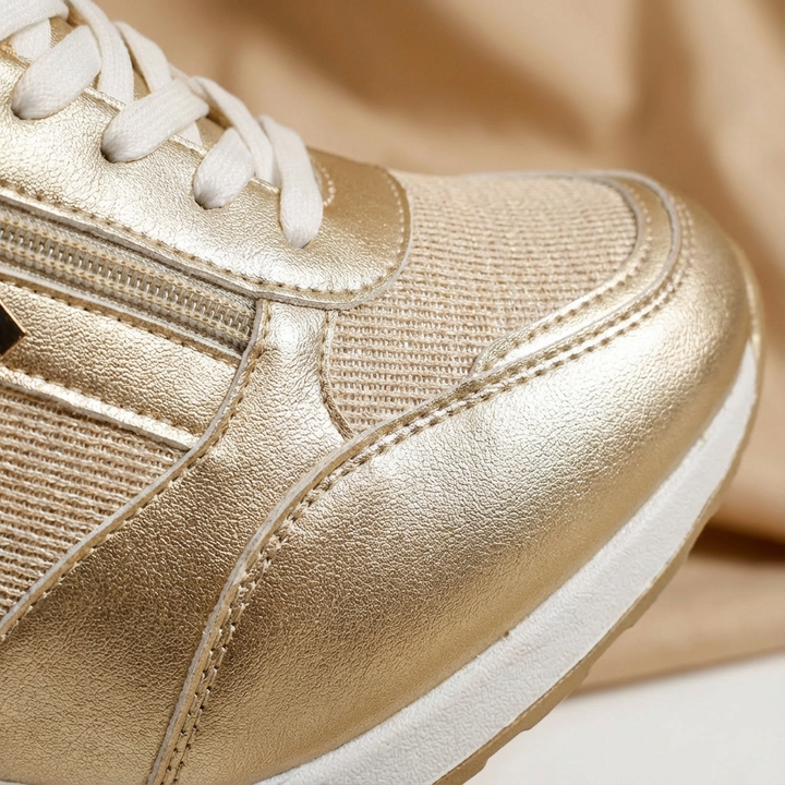 Olivia | Women’s Stylish Wedge Trainers with Side Zip