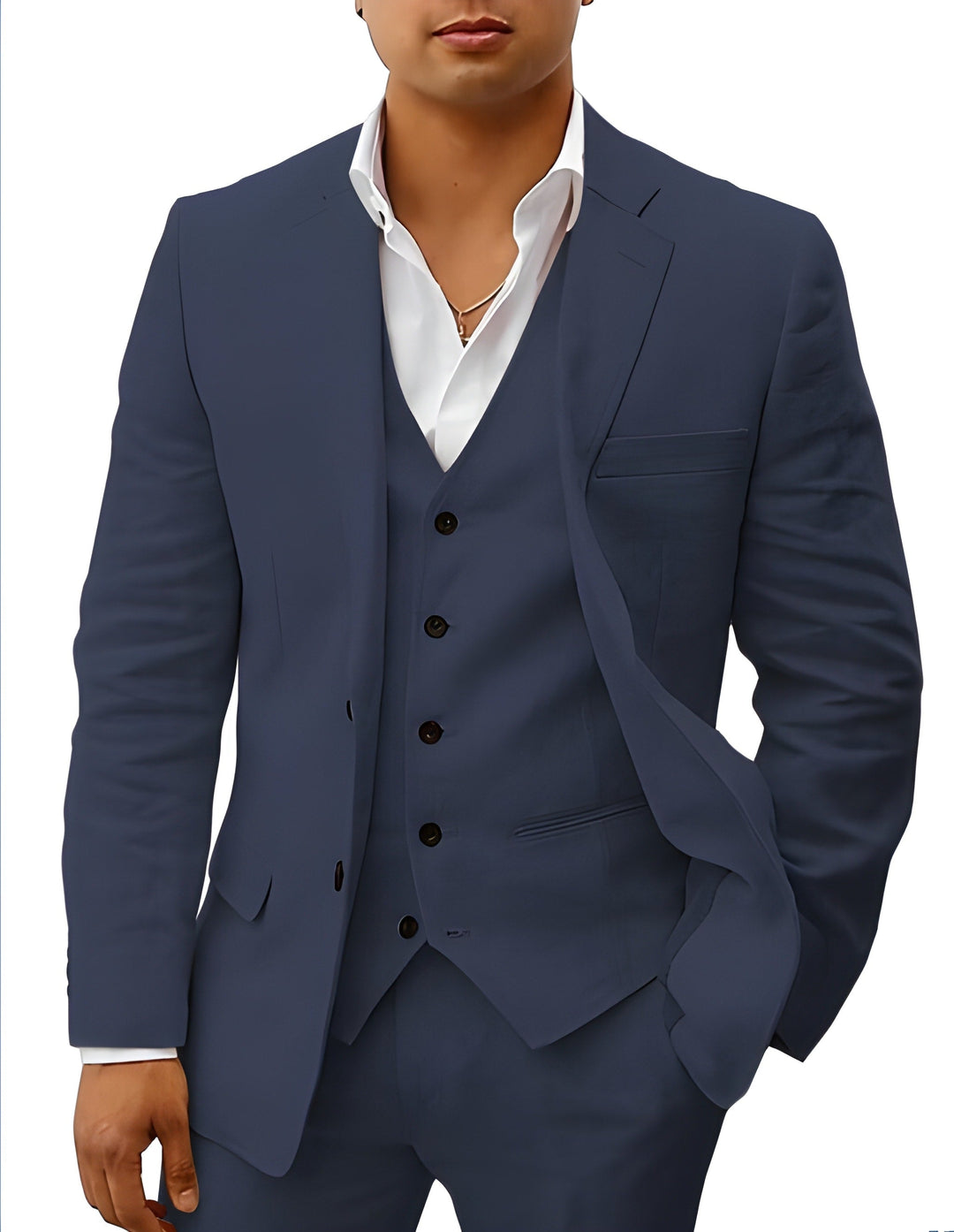 Otis | Men’s Classic Three-Piece Suit with Matching Waistcoat