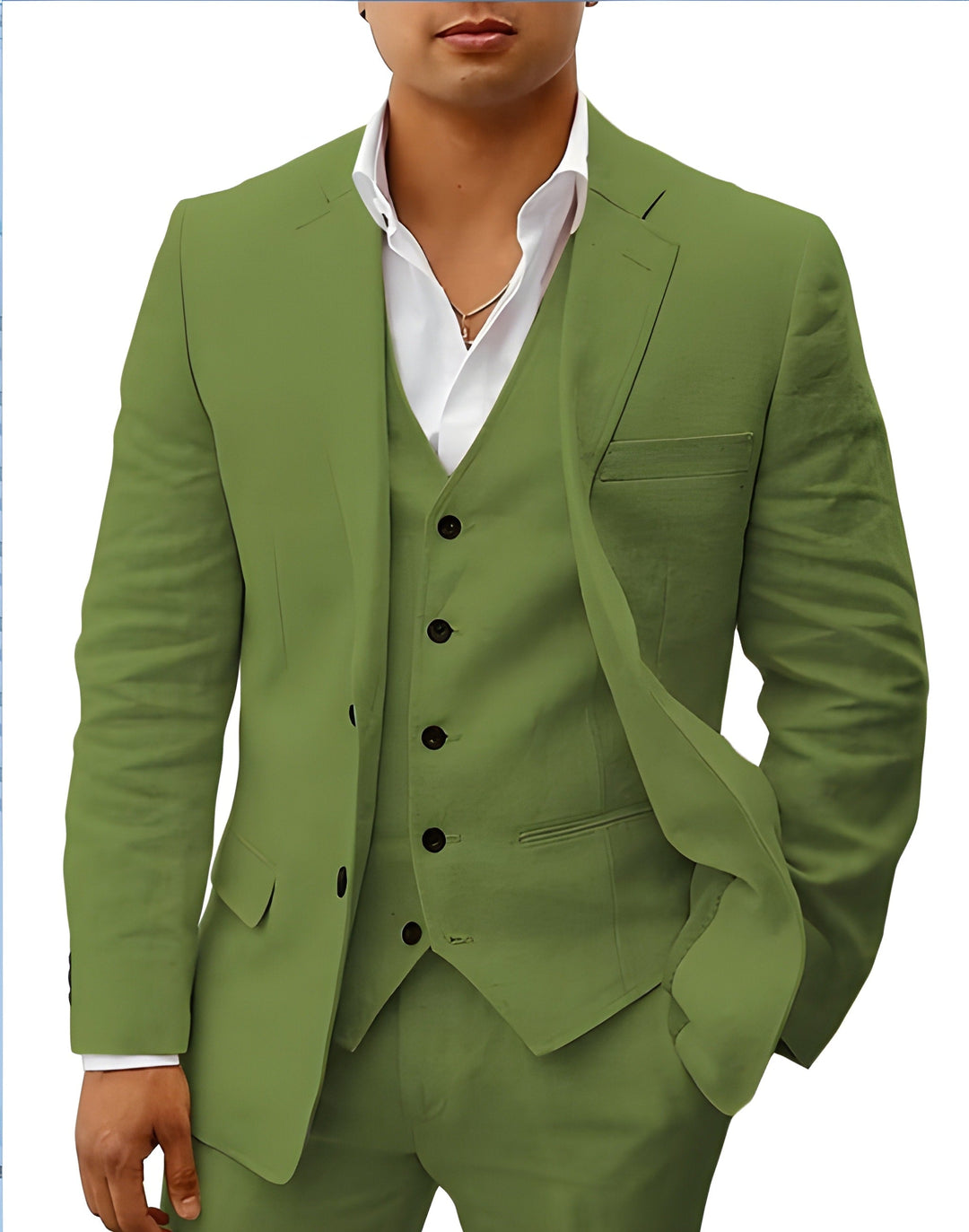 Otis | Men’s Classic Three-Piece Suit with Matching Waistcoat