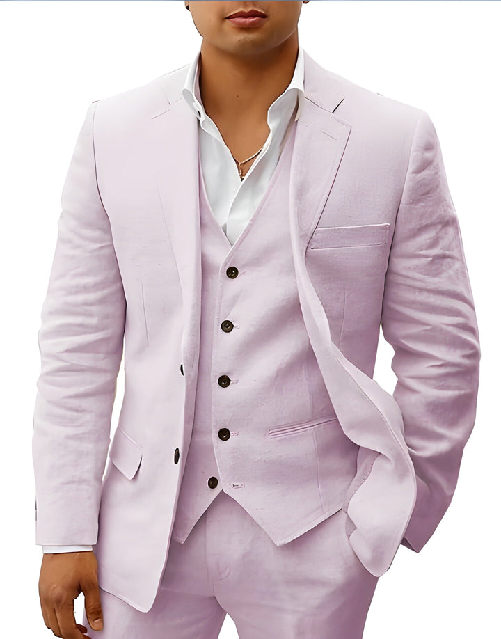 Otis | Men’s Classic Three-Piece Suit with Matching Waistcoat
