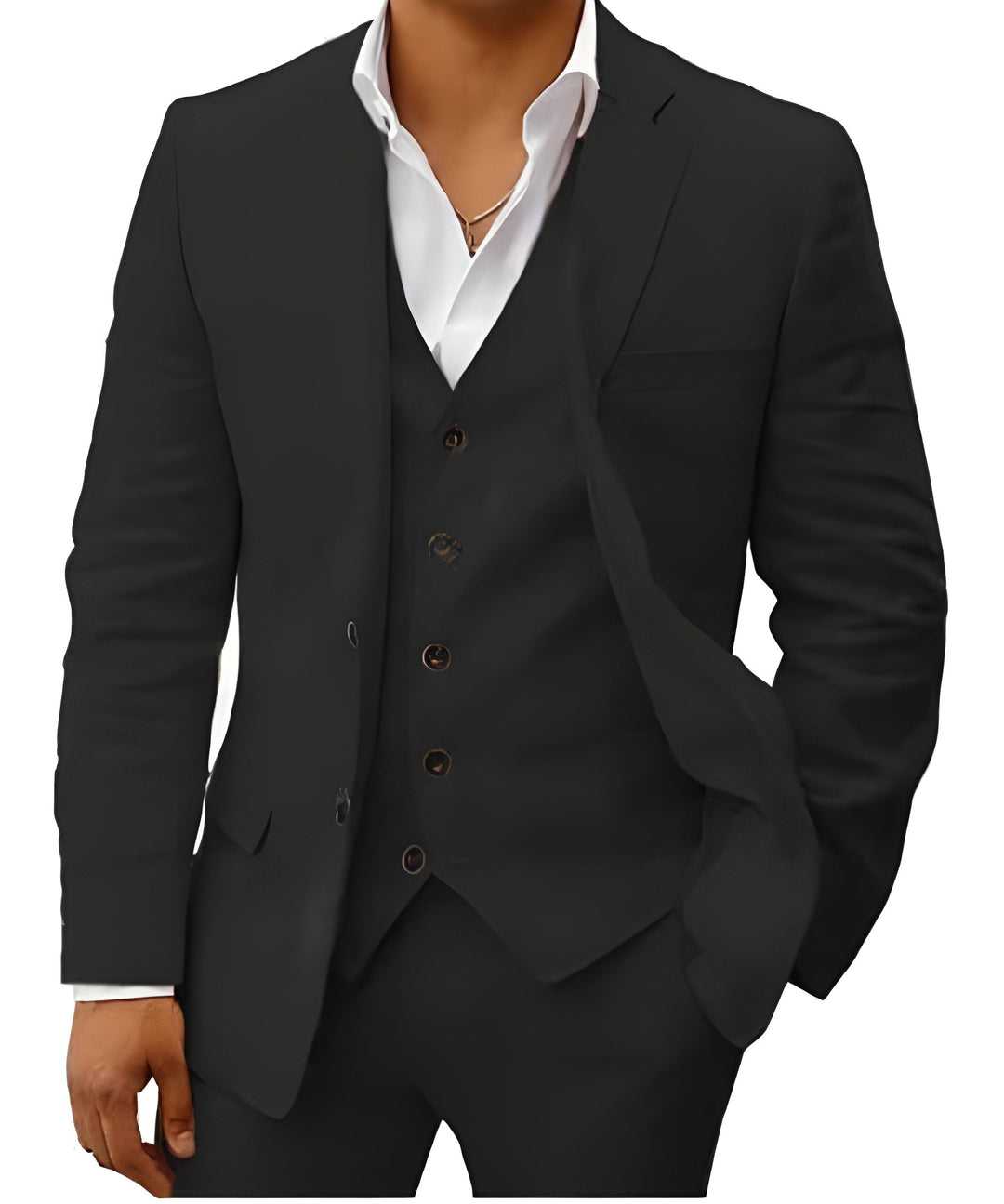 Otis | Men’s Classic Three-Piece Suit with Matching Waistcoat