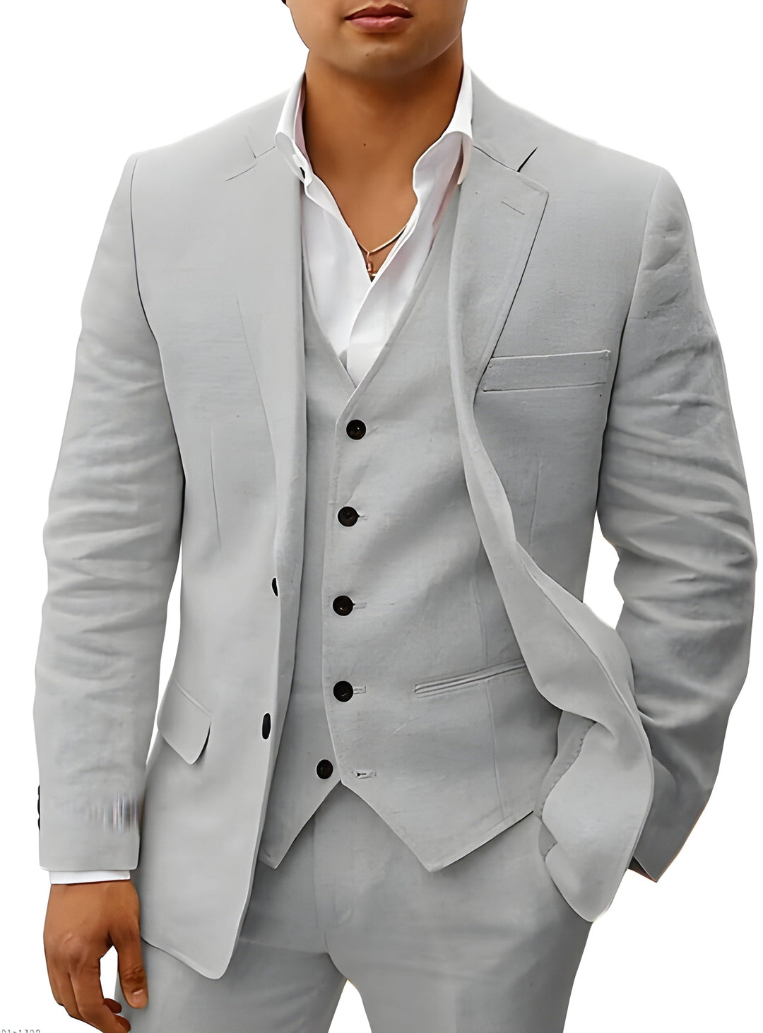 Otis | Men’s Classic Three-Piece Suit with Matching Waistcoat