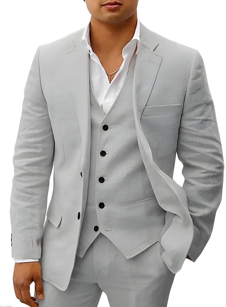 Otis | Men’s Classic Three-Piece Suit with Matching Waistcoat