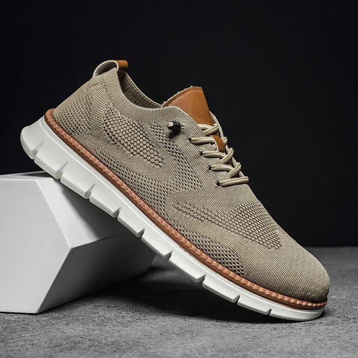 Cormac | Men’s Summer Breathable Knit Trainers with Chunky Sole