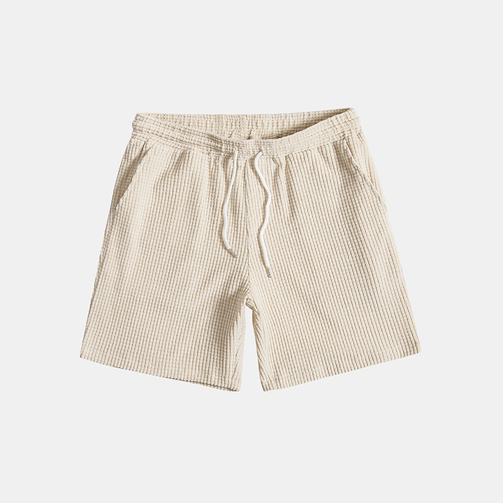 Tommy | Men’s Casual Button-Up Shirt Shorts Two Piece Set with Drawstring