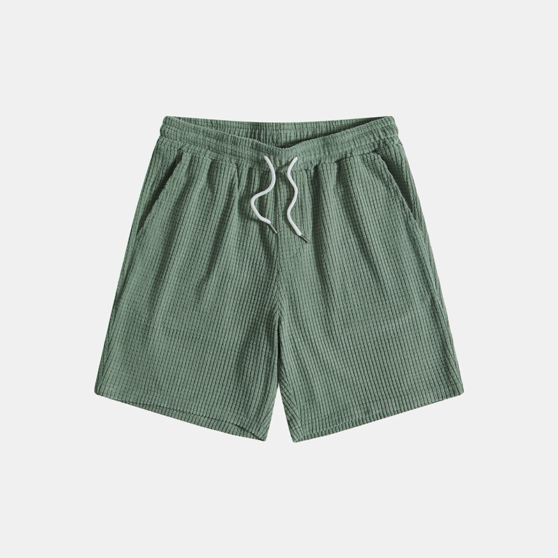 Tommy | Men’s Casual Button-Up Shirt Shorts Two Piece Set with Drawstring