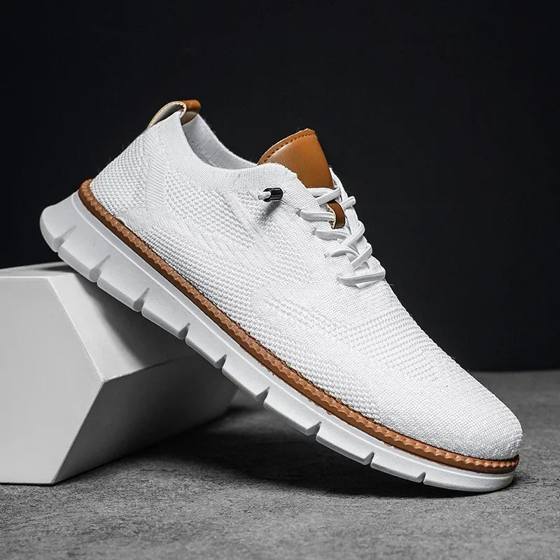 Cormac | Men’s Summer Breathable Knit Trainers with Chunky Sole